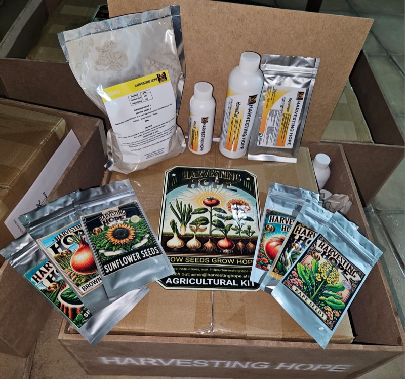 Complete Harvesting Hope kit contents from above